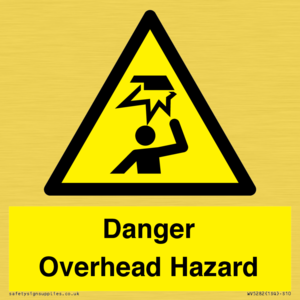 Danger Overhead Hazard